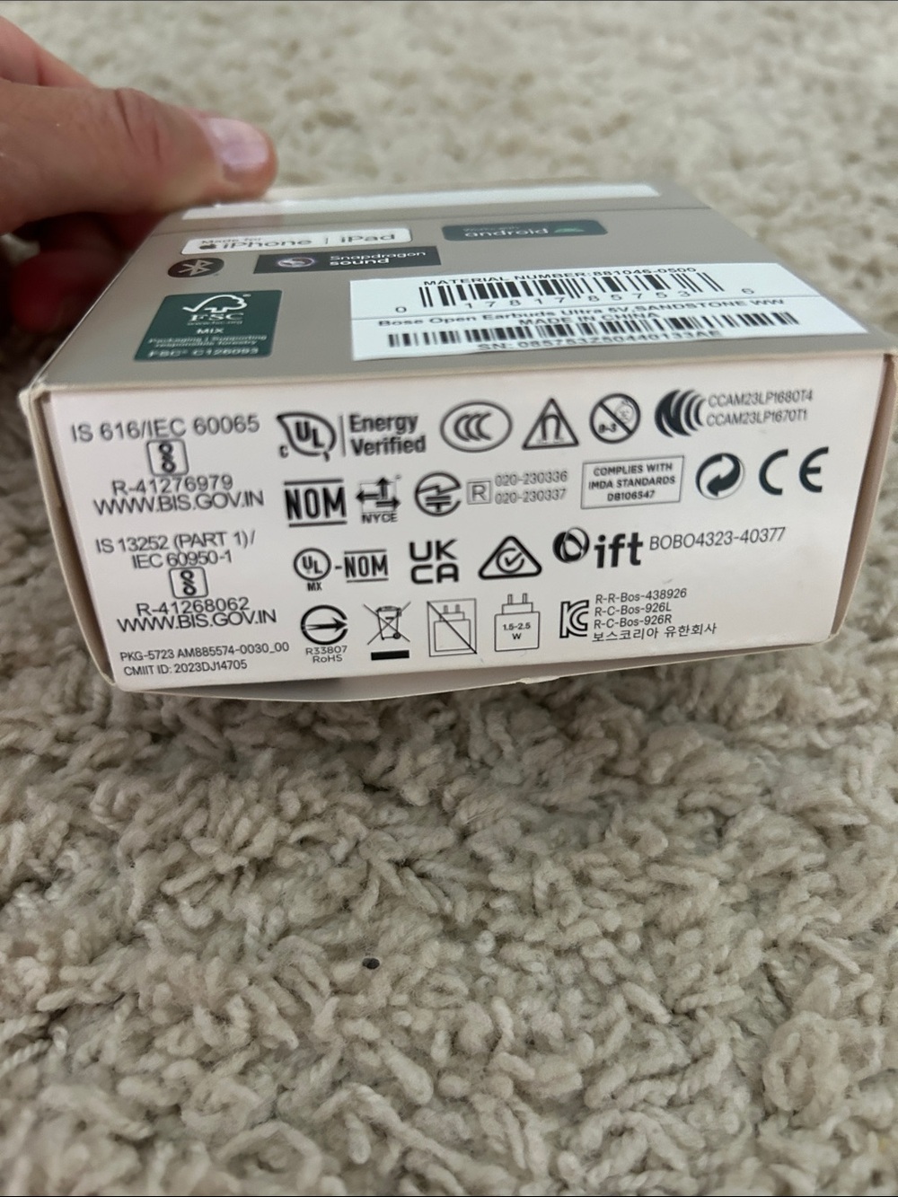 Bose Ultra open earbuds - sandstone - Picture 3 of 8